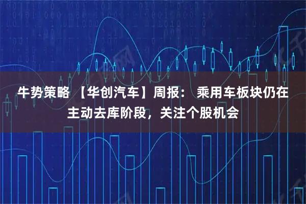牛势策略 【华创汽车】周报： 乘用车板块仍在主动去库阶段，关注个股机会